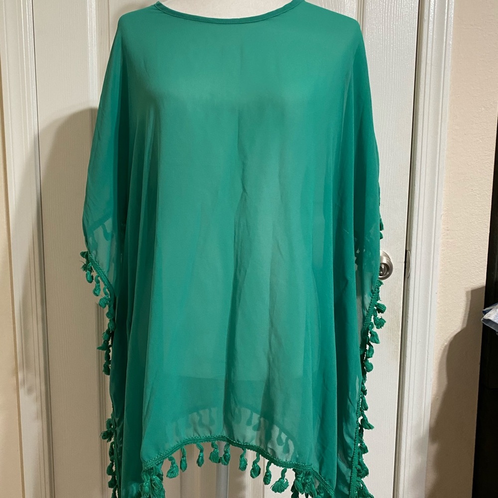 Coverup emerald green